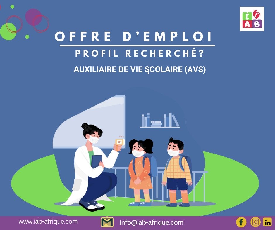 Offre d'emploi : Auxiliaire de Vie Scolaire (AVS)