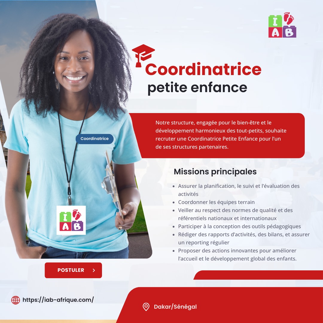 Offre d’emploi : Coordinatrice Petite Enfance