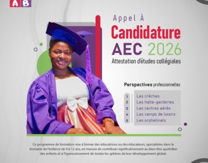 🎓🔥 APPEL À CANDIDATURES – AEC 2026